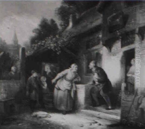 Genreszene Oil Painting by Ferdinand de Braekeleer