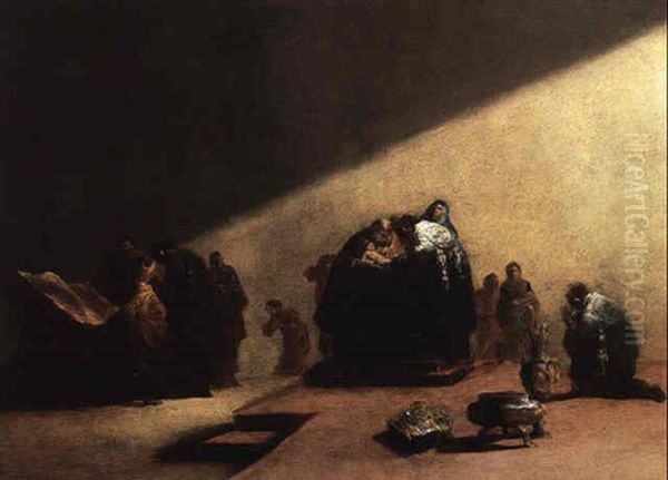 The Circumcision Oil Painting by Leonard Bramer