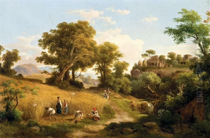 Aratas Oil Painting by Karoly Ede Alexy