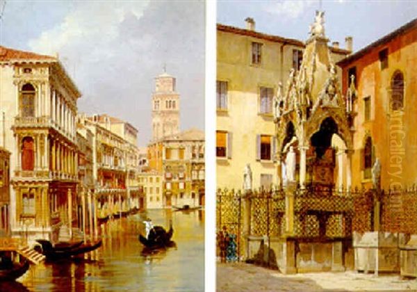 The Tomb Of Massimo Ii De Scale, In Verona Oil Painting by Antonietta Brandeis