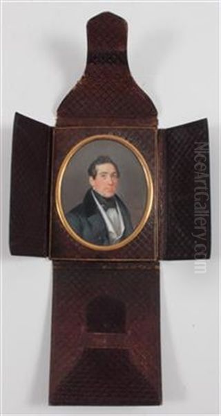 Bildnis Eines Herrn In Dunklem Rock Und Weiser Weste Oil Painting by Brandmuller, Michael