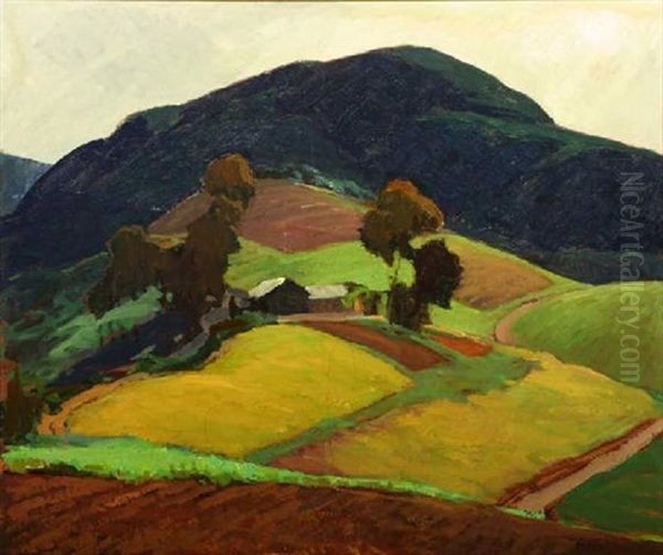 Land Patterns Oil Painting by George Kennedy Brandriff