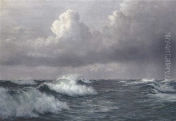 Rauhe See Oil Painting by Johannes Herman Brandt