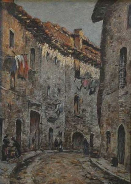 Rue Du Midi Oil Painting by Louis Braquaval