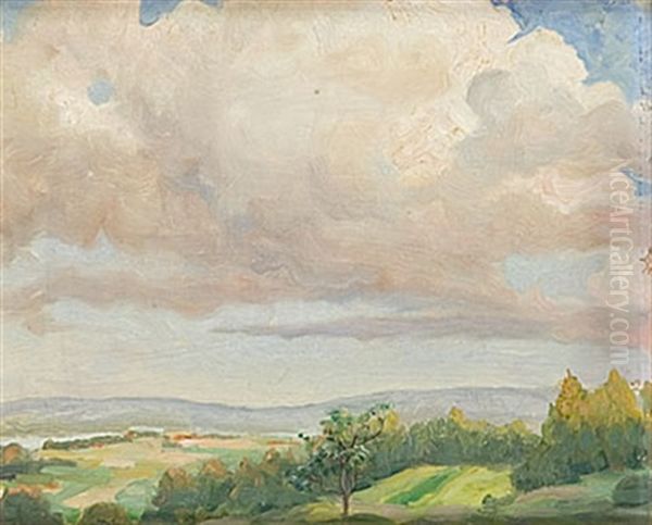 Eftermiddag Oil Painting by Fanny Brate