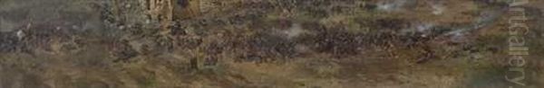 Szene Aus Dem Deutsch-franzosischen Krieg (study) Oil Painting by Louis Braun