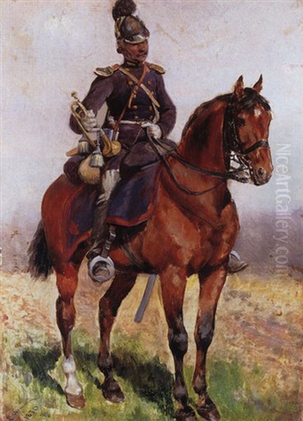 Artillerist Oil Painting by Louis Braun