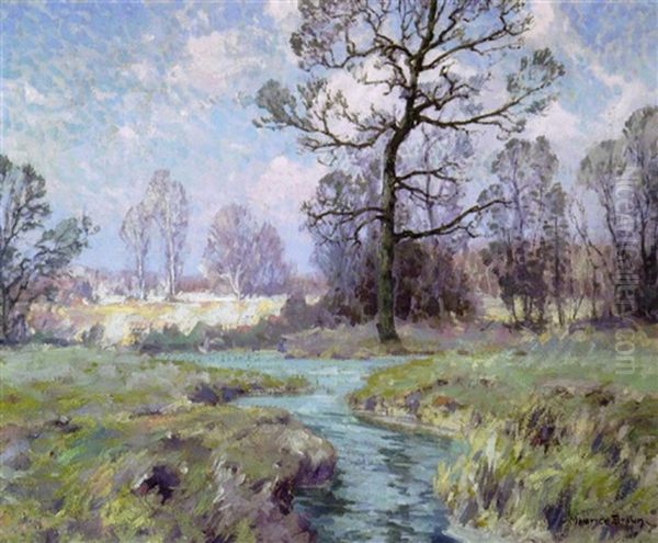 The Brook Oil Painting by Maurice Braun