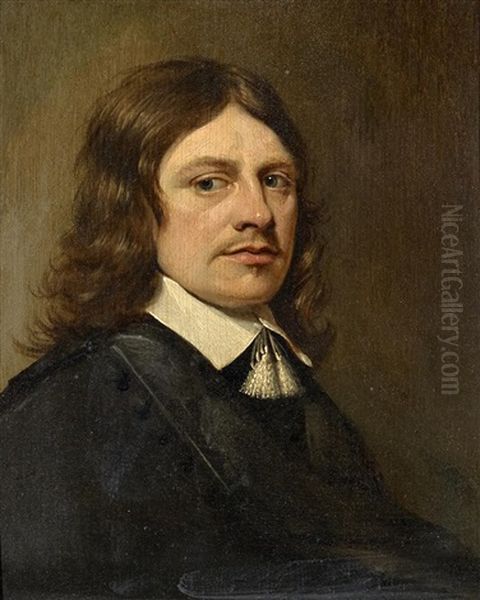 Portrat Eines Jungen Mannes Mit Langem Braunen Haar Oil Painting by Jan De Bray