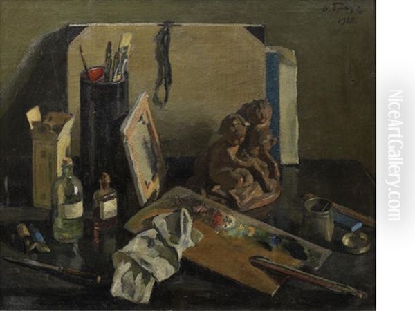 Still Life Oil Painting by Osip Emmanuilovich Braz