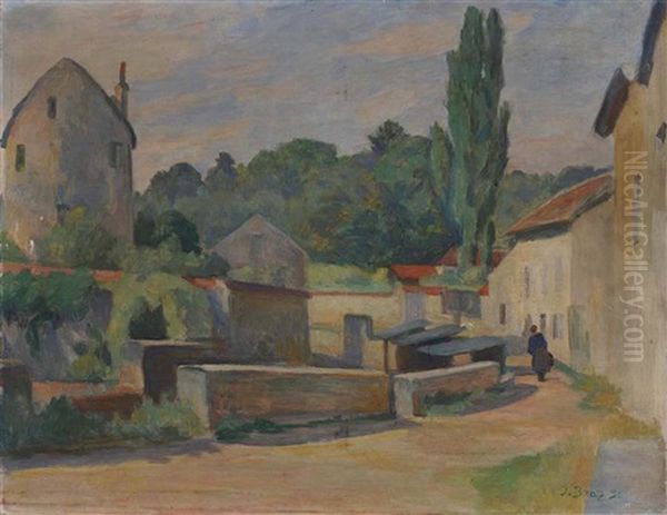 Village Afternoon Oil Painting by Osip Emmanuilovich Braz