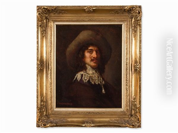 Portrait Of A Gentleman Oil Painting by William A. Breakspeare