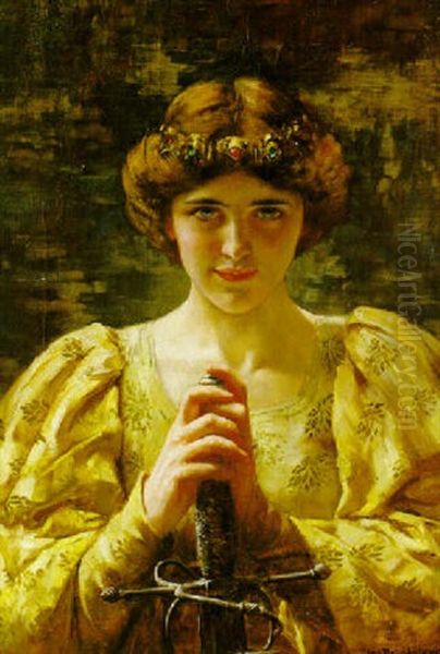 Thisbe Oil Painting by William A. Breakspeare