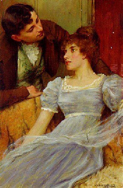 The Proposal Oil Painting by William A. Breakspeare