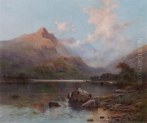 Evening Loch Fyne Oil Painting by Alfred Fontville de Breanski Jr
