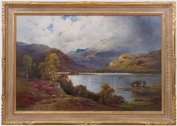 September Morning - Lock Lomand Oil Painting by Alfred Fontville de Breanski Jr