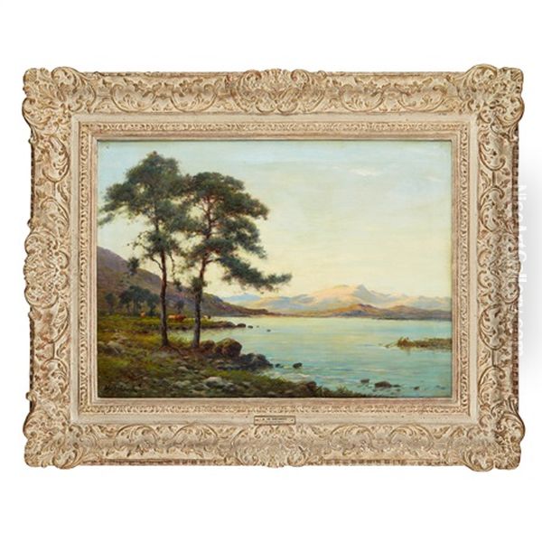 Hills Of Argyll Oil Painting by Alfred Fontville de Breanski Jr