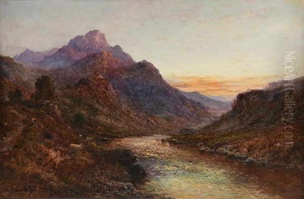 Upland Sleep Oil Painting by Alfred Fontville de Breanski Jr