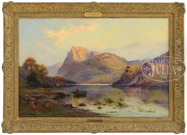 Evening Ennerdale Lake, Cumberland Oil Painting by Alfred Fontville de Breanski Jr