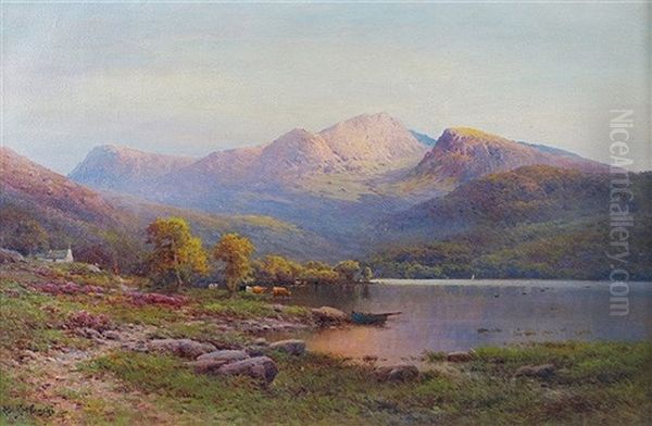 Cadair Idris, North Wales Oil Painting by Alfred Fontville de Breanski Jr