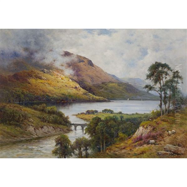 Kinloch Rannoch Oil Painting by Alfred Fontville de Breanski Jr