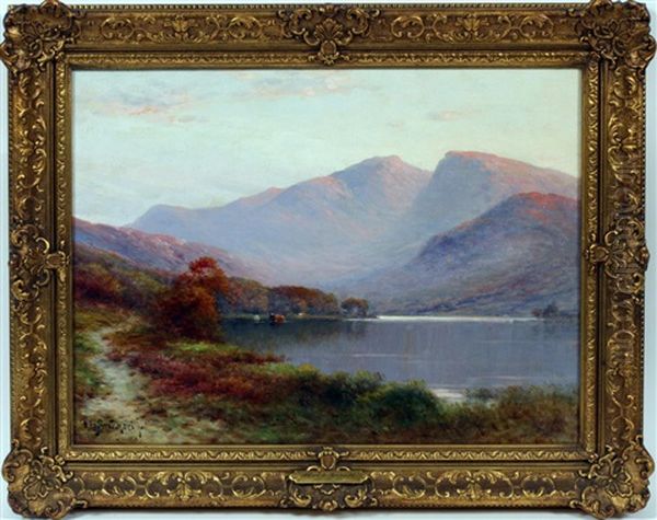 North Wales Oil Painting by Alfred Fontville de Breanski Jr