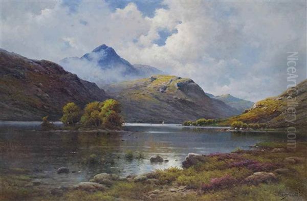 Loch Lomond At Inversnaid Oil Painting by Alfred Fontville de Breanski Jr