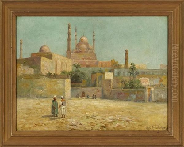 Citadel Of Cairo Oil Painting by Alfred Fontville de Breanski Jr