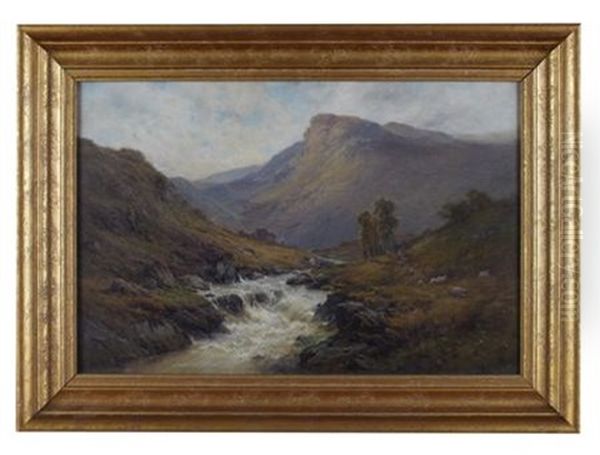 In Glenfinlas N.b. Oil Painting by Alfred Fontville de Breanski Jr