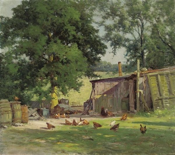 The Evening Light Oil Painting by Alfred Fontville de Breanski Jr