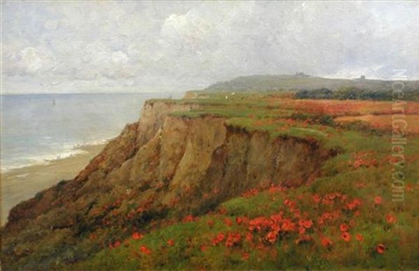 Poppyland, Cromer Oil Painting by Alfred Fontville de Breanski Jr