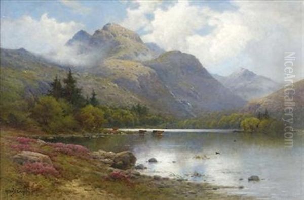 The Slopes Of Ben Nevis Oil Painting by Alfred Fontville de Breanski Jr