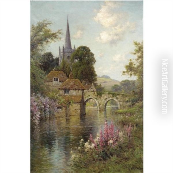 In The Heart Of Warwickshire Oil Painting by Alfred Fontville de Breanski Jr