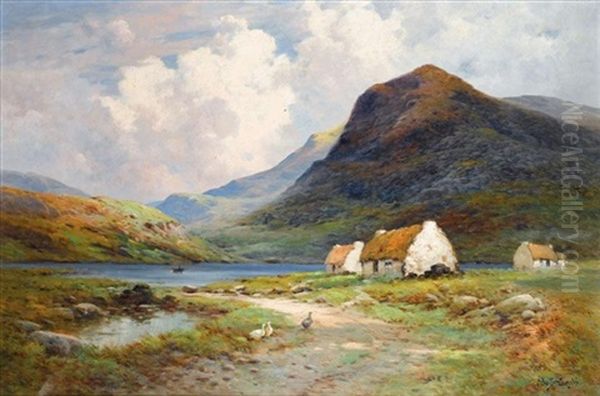 The Hills Of Co. Kerry, Ireland Oil Painting by Alfred Fontville de Breanski Jr