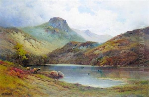 The Trossachs, Ben Arn And Loch Katrine Oil Painting by Alfred Fontville de Breanski Jr