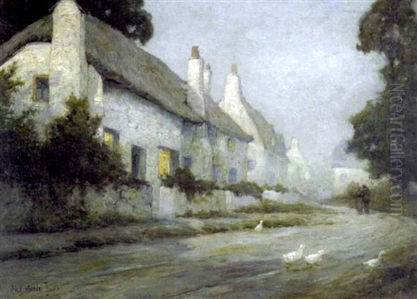 The Silent Hour Oil Painting by Alfred Fontville de Breanski Jr