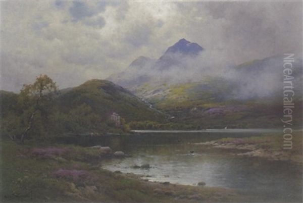 Loch Oich And Ben Tigh, West Highlands Oil Painting by Alfred Fontville de Breanski Jr
