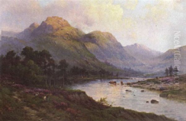 The Slopes Of Ben Nevis Oil Painting by Alfred Fontville de Breanski Jr