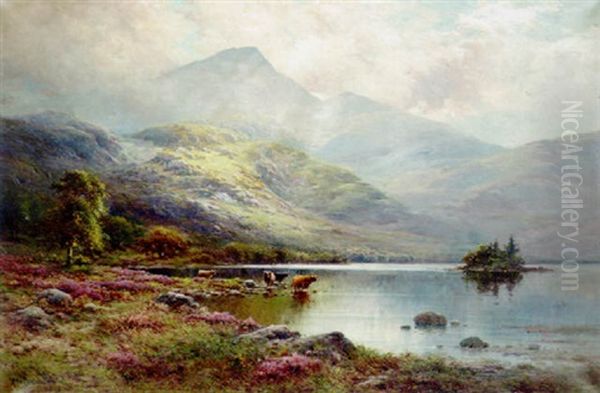 Summer In The West Highlands Oil Painting by Alfred Fontville de Breanski Jr