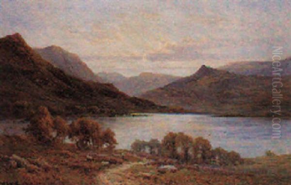 Evening Loch Shiel, N.b. Oil Painting by Alfred Fontville de Breanski Jr