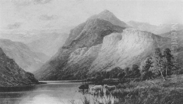 The Trossachs Oil Painting by Alfred Fontville de Breanski Jr