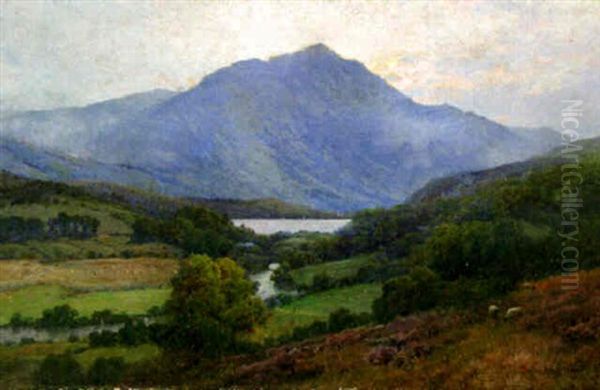 The Trossachs; Ben Venue And The Brig O Turk Oil Painting by Alfred Fontville de Breanski Jr