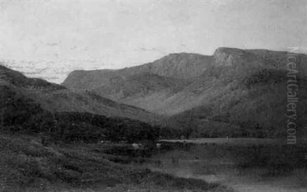 Evening, Cader Idris, North Wales Oil Painting by Alfred Fontville de Breanski Jr