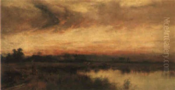 The Doone Valley Oil Painting by Alfred Fontville de Breanski Jr