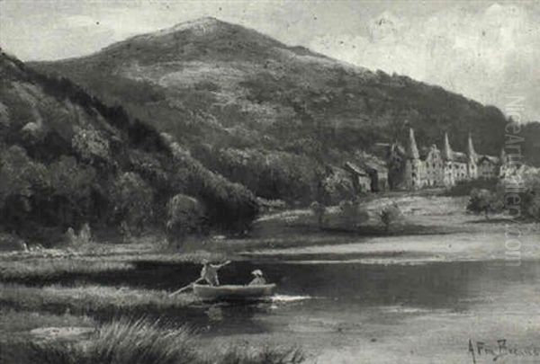 The Trossack Hotel Oil Painting by Alfred Fontville de Breanski Jr