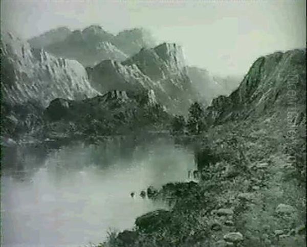 Kyles Of Bute Oil Painting by Alfred Fontville de Breanski Jr