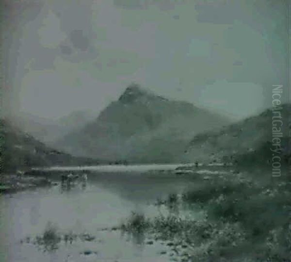 The Lower Lake, Killarney                                   Evening In The Gap Of Dunloe, Killarney Oil Painting by Alfred Fontville de Breanski Jr