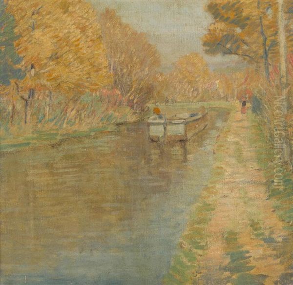 October Day Oil Painting by Rae Sloan Bredin