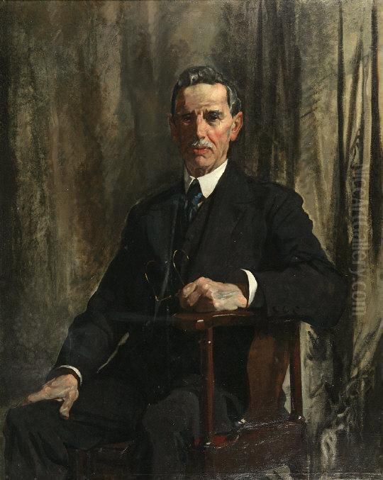 Portrait Of A Gentleman Oil Painting by David Alison