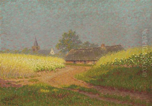 De Weg Naar Het Dorp Oil Painting by Co Breman